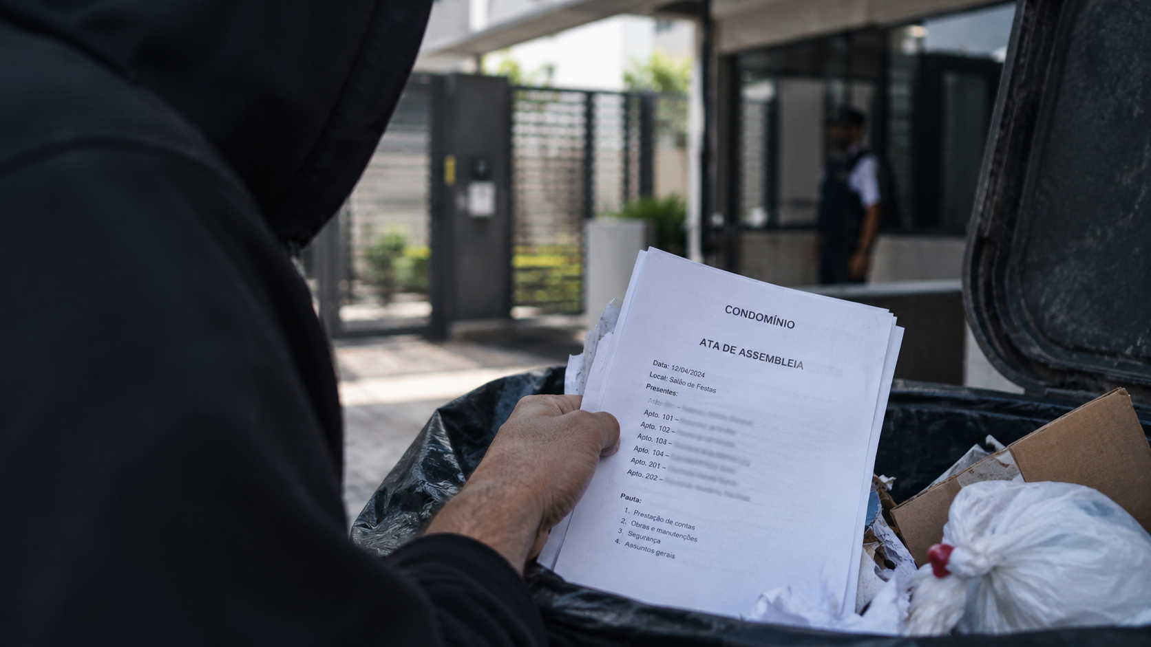 O lixo do condomínio pode entregar informações a criminosos? Entenda o risco