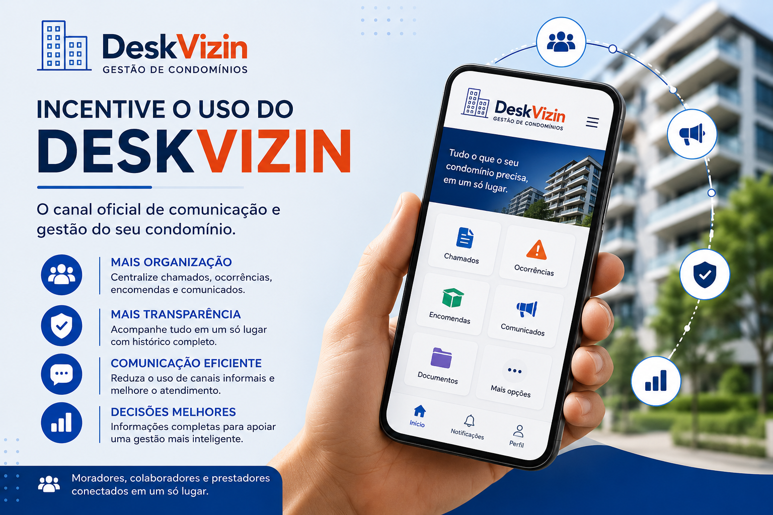 Como incentivar o uso do DeskVizin no condomínio